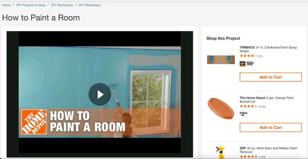 Home Depot How to Paint a Room