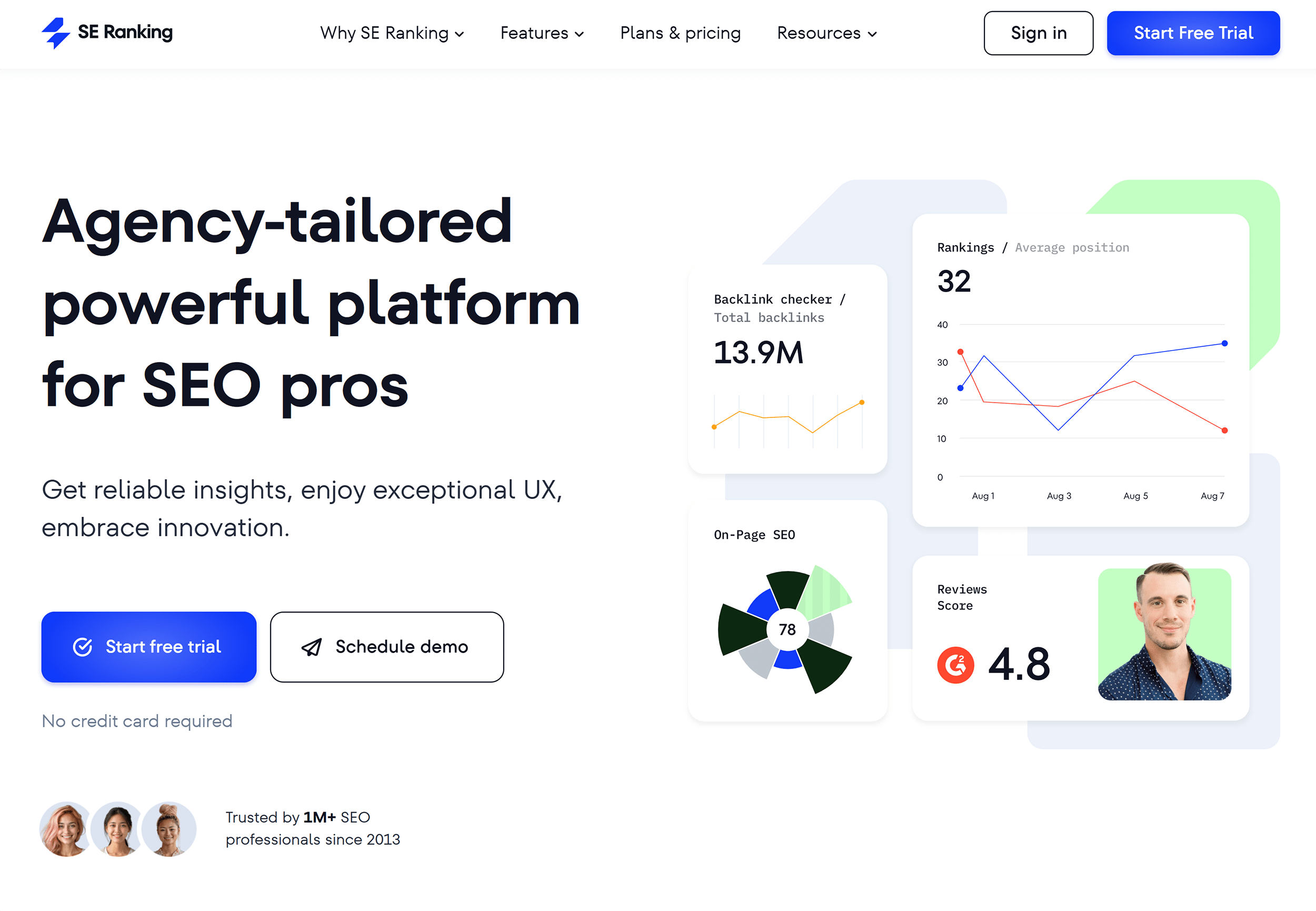 SE Ranking – Homepage