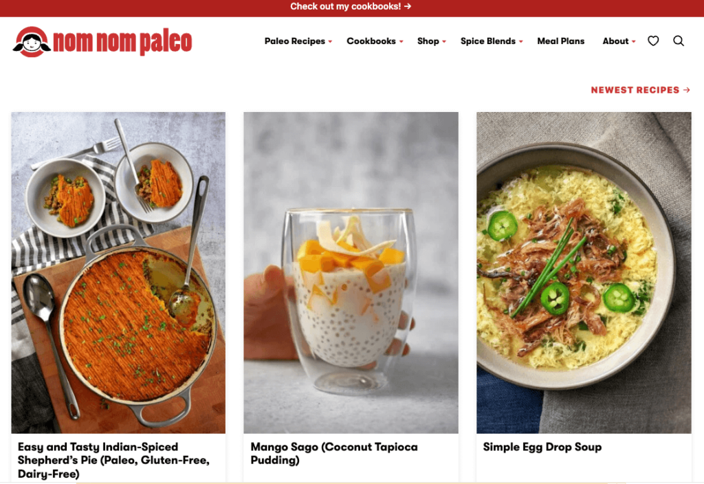 Nom Nom Paleo website