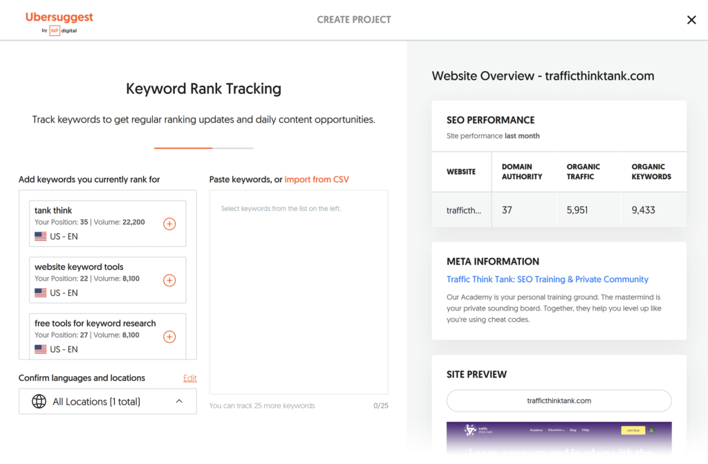 Ubersuggest