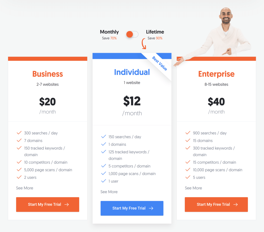 Ubersuggest – Pricing