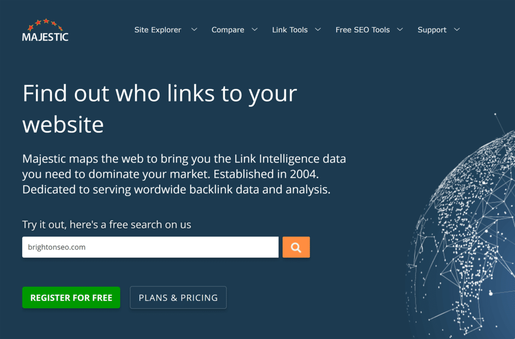Majestic – Homepage